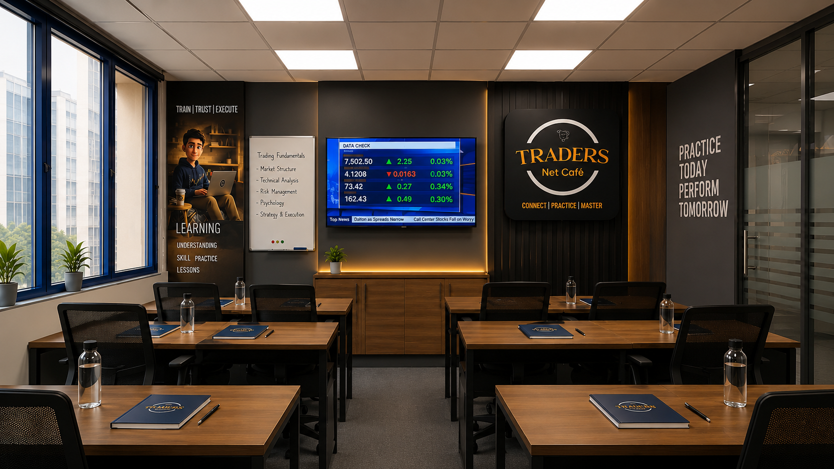 Traders Net Cafe Academy learning environment