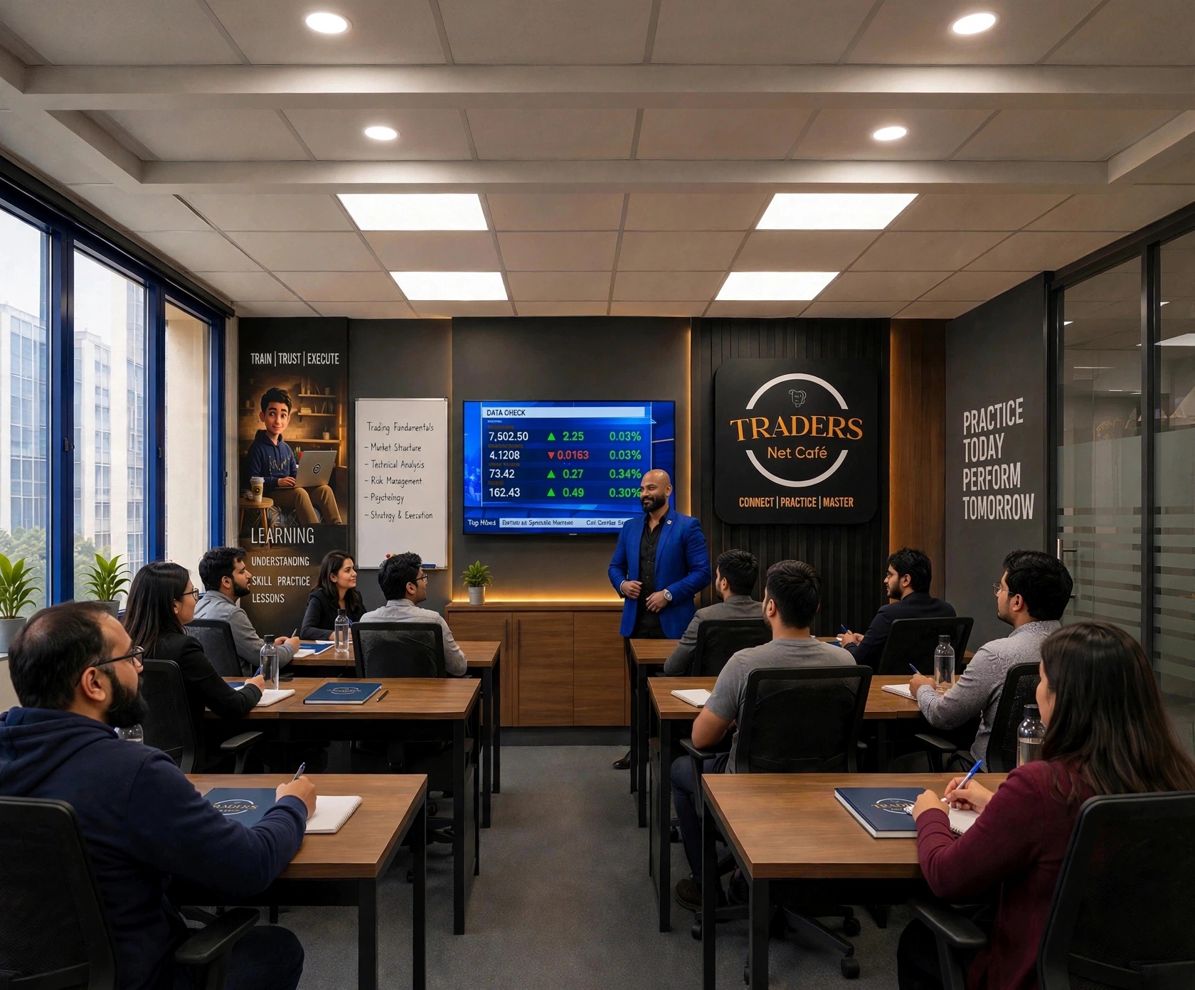 Trading training session